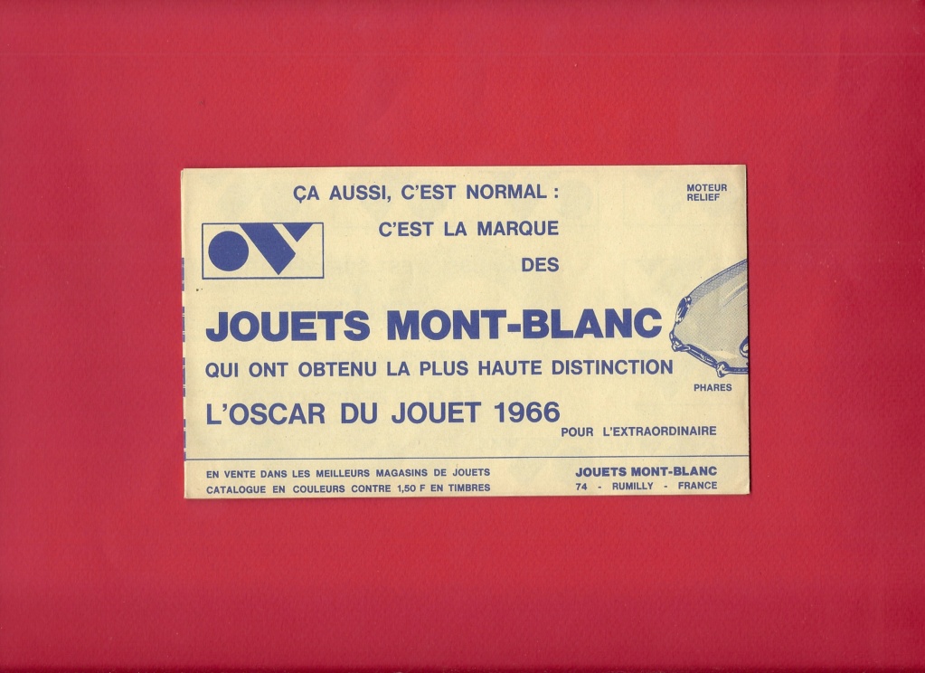 [VULLIERME SA 1966] JOUETS MONT BLANC Dépliant 1966  Jouets16