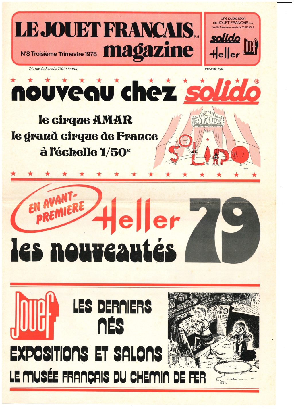 [1978] Magazine LE JOUET FRANCAIS n°8 3ème trimestre 1978  Magazi10