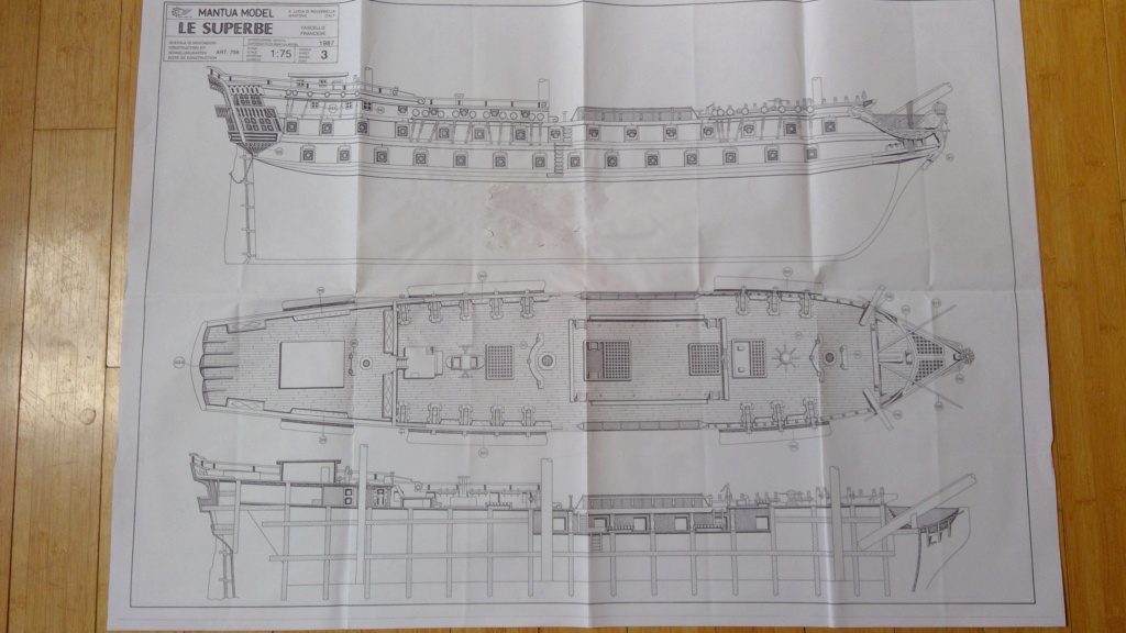 Recherche plan complet du gréement pour le vaisseau le GLORIEUX de HELLER au 1/150ème Mantua22