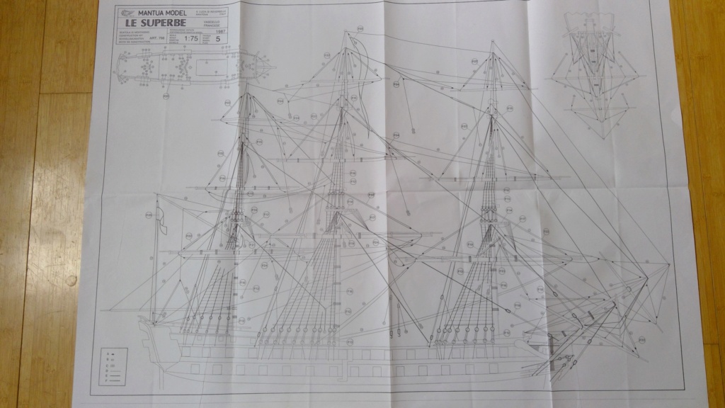 Recherche plan complet du gréement pour le vaisseau le GLORIEUX de HELLER au 1/150ème Mantua24