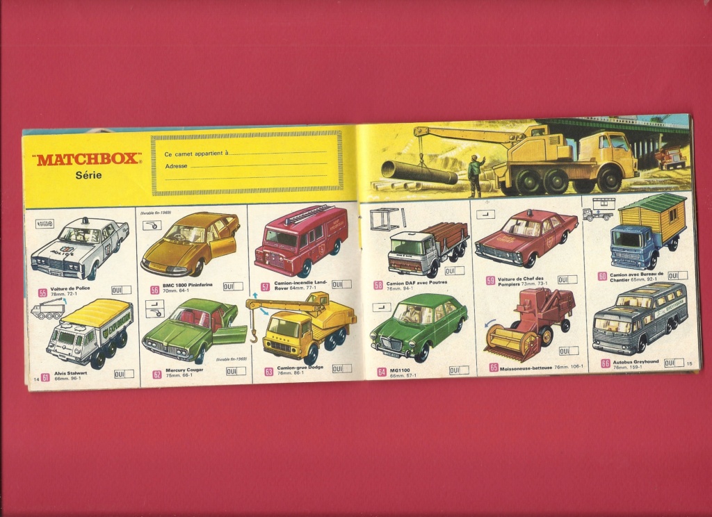 [MATCHBOX 1969] Catalogue 1969 2ème Edition  Match163