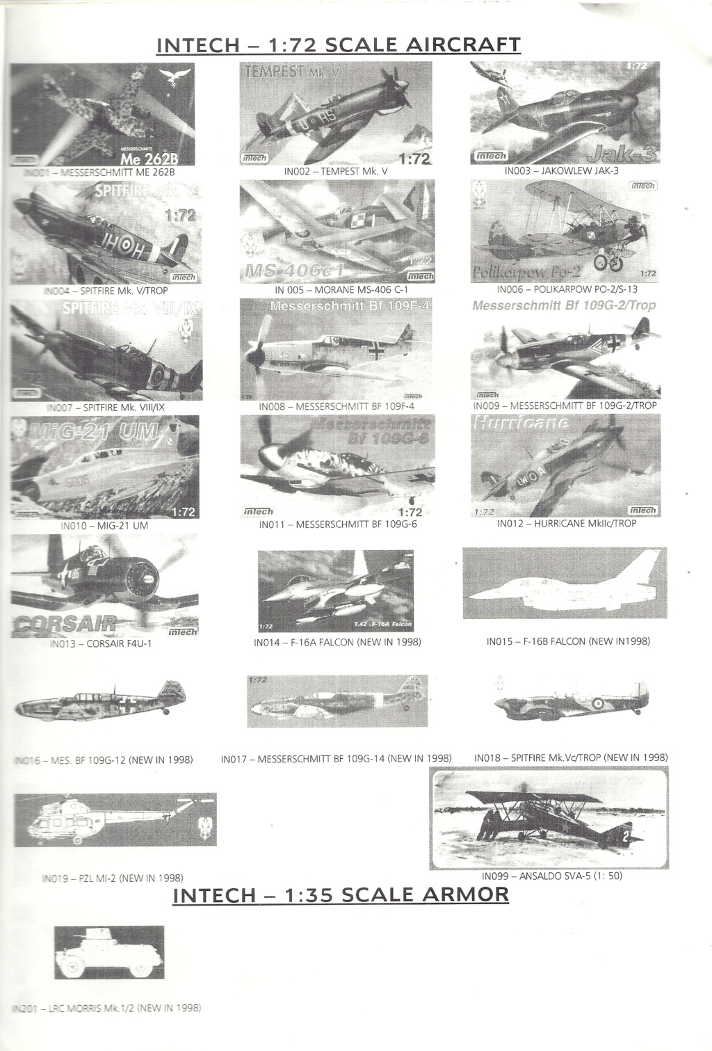 [MODEL IMPORT & DISTRIBUTION 1997] Catalogue AEROPICCOLA, INTECH, MIRAGE, PLASTYK, REMI, RPM septembre 1997 Model_44