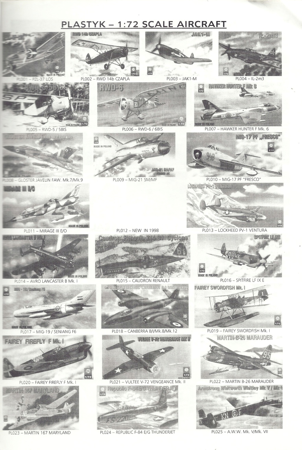 [MODEL IMPORT & DISTRIBUTION 1997] Catalogue AEROPICCOLA, INTECH, MIRAGE, PLASTYK, REMI, RPM septembre 1997 Model_46