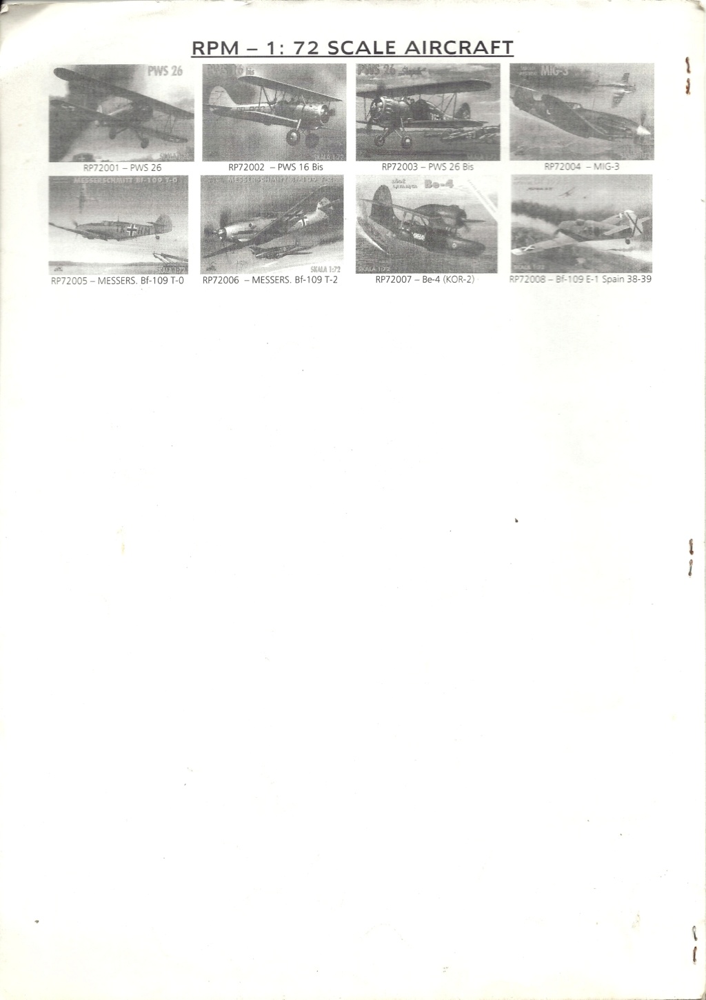 [MODEL IMPORT & DISTRIBUTION 1997] Catalogue AEROPICCOLA, INTECH, MIRAGE, PLASTYK, REMI, RPM septembre 1997 Model_50