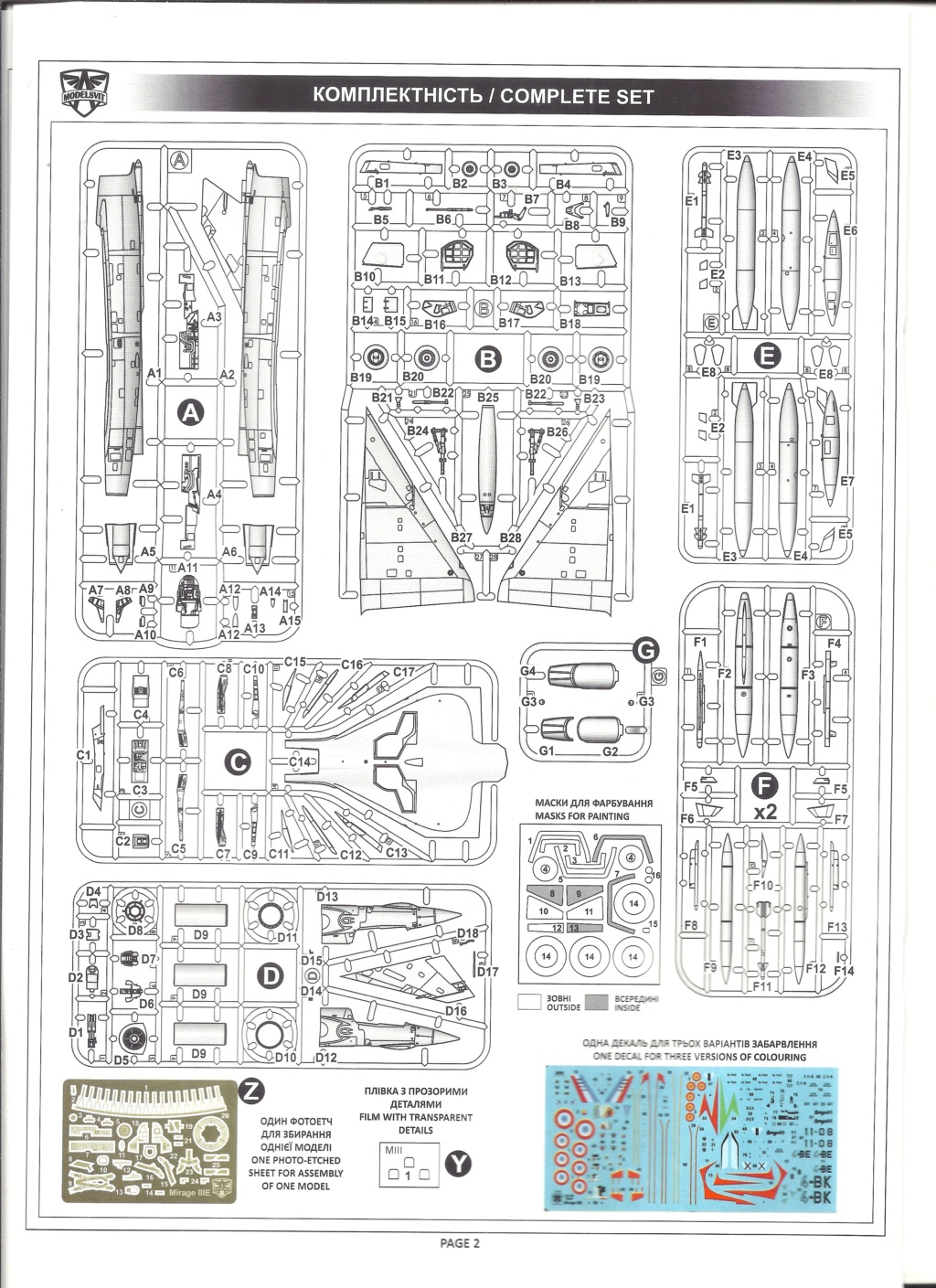 [MODELSVIT] DASSAULT MIRAGE III E 1/72ème Réf 72045 Models26