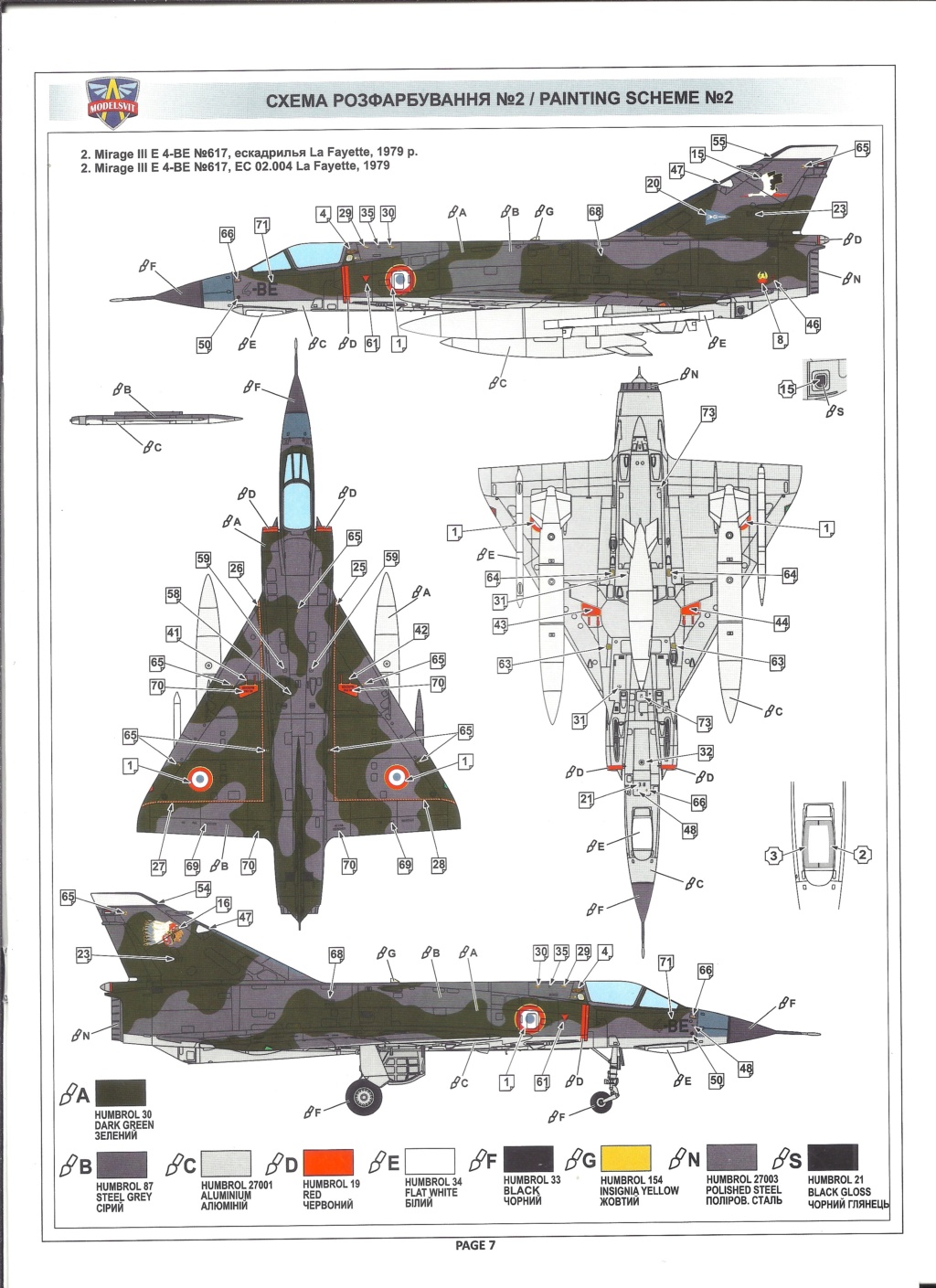 MODELSVIT - [MODELSVIT] DASSAULT MIRAGE III E 1/72ème Réf 72045 Models31