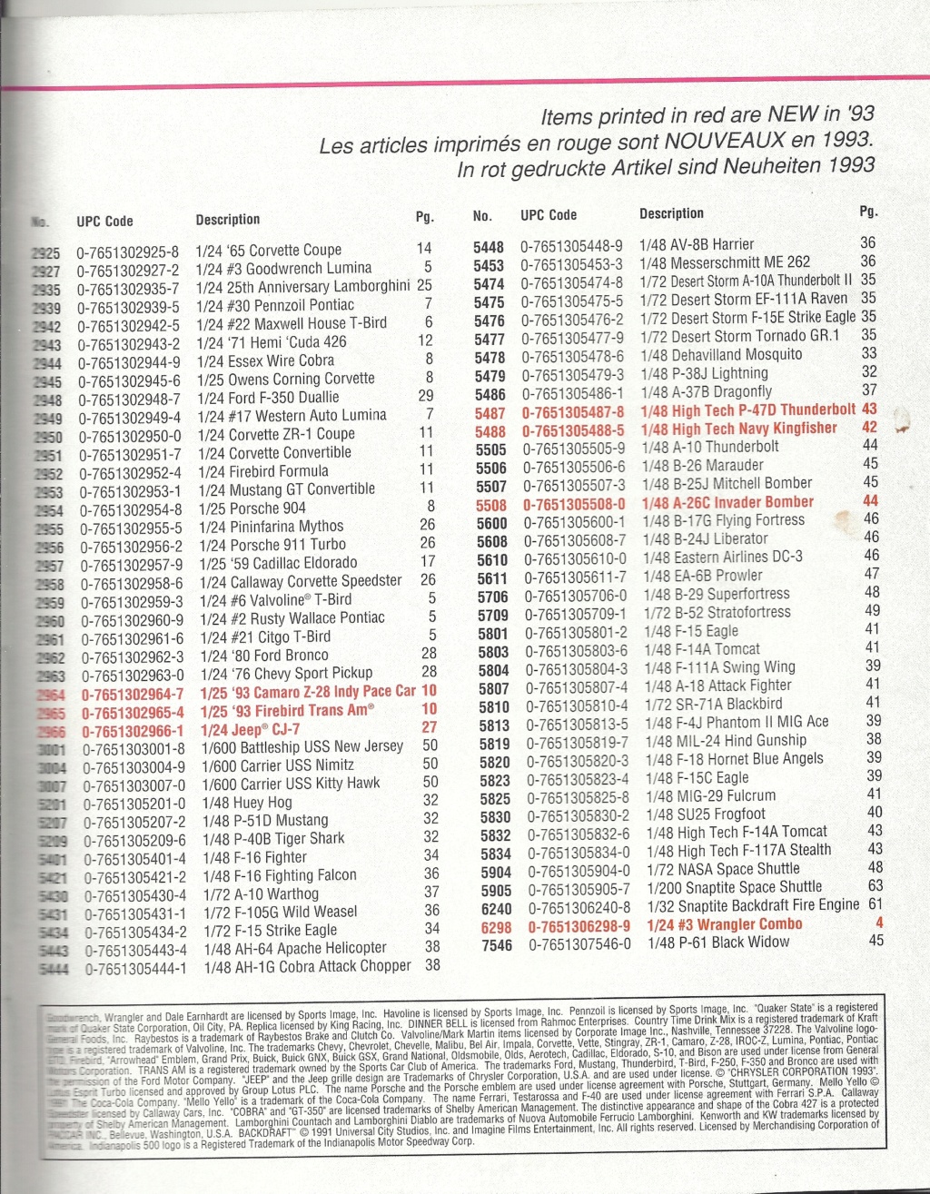 [MONOGRAM 1993] Catalogue 1993 Monog535
