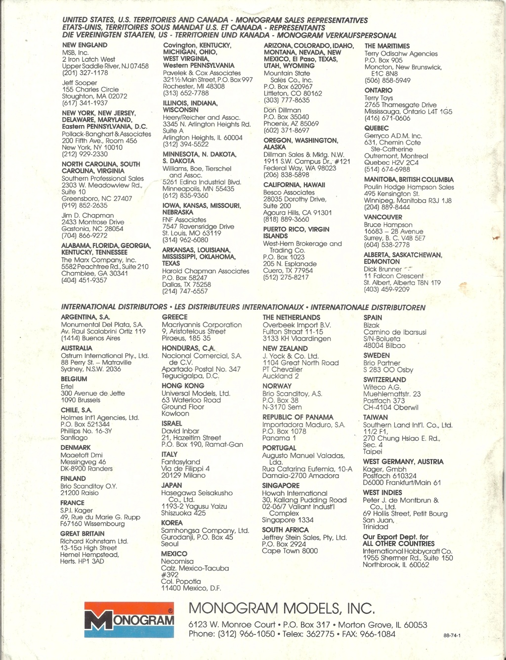 [MONOGRAM 1989] Catalogue 1989 et tarifs  Monog574