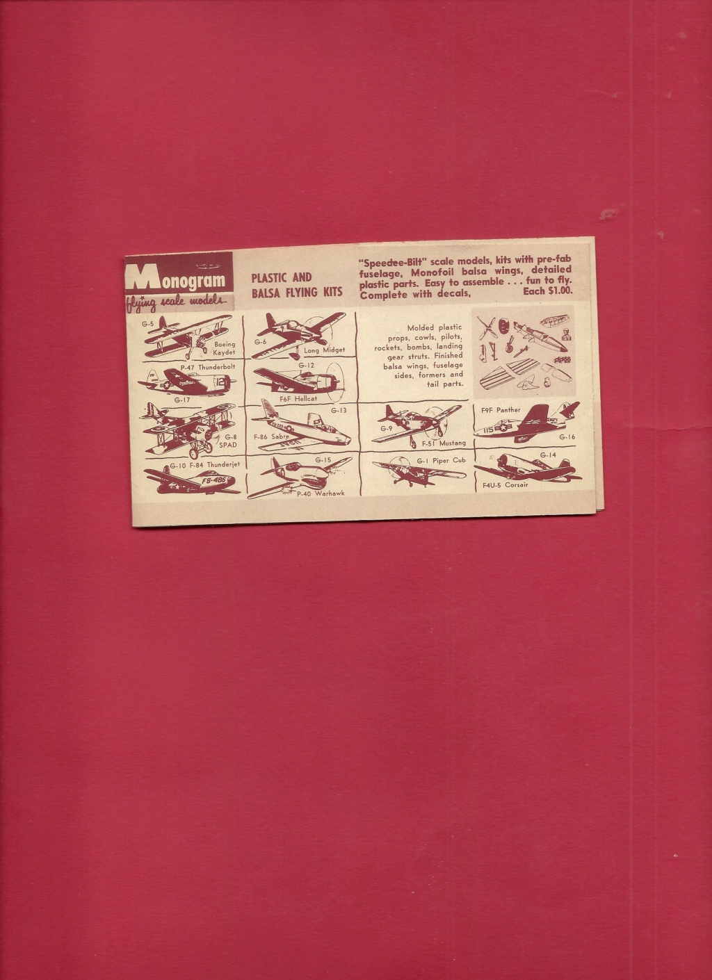 [MONOGRAM 1958] Mini catalogue 1958  Monog586