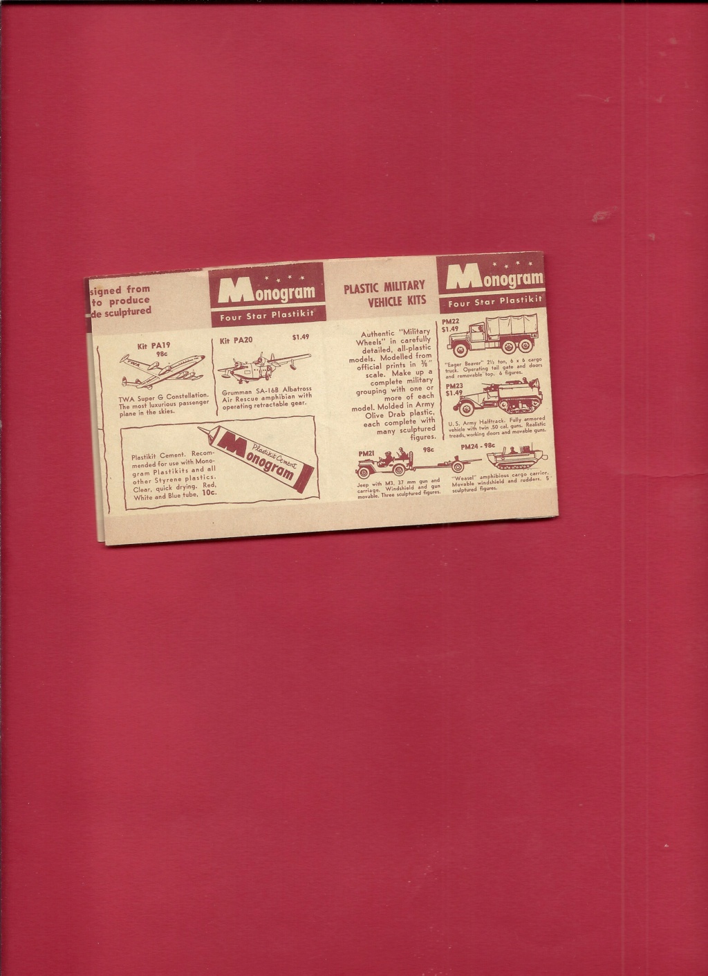 [MONOGRAM 1958] Mini catalogue 1958  Monog590