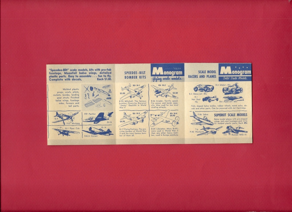 [MONOGRAM 1957]  Mini catalogue 1957  Monog942