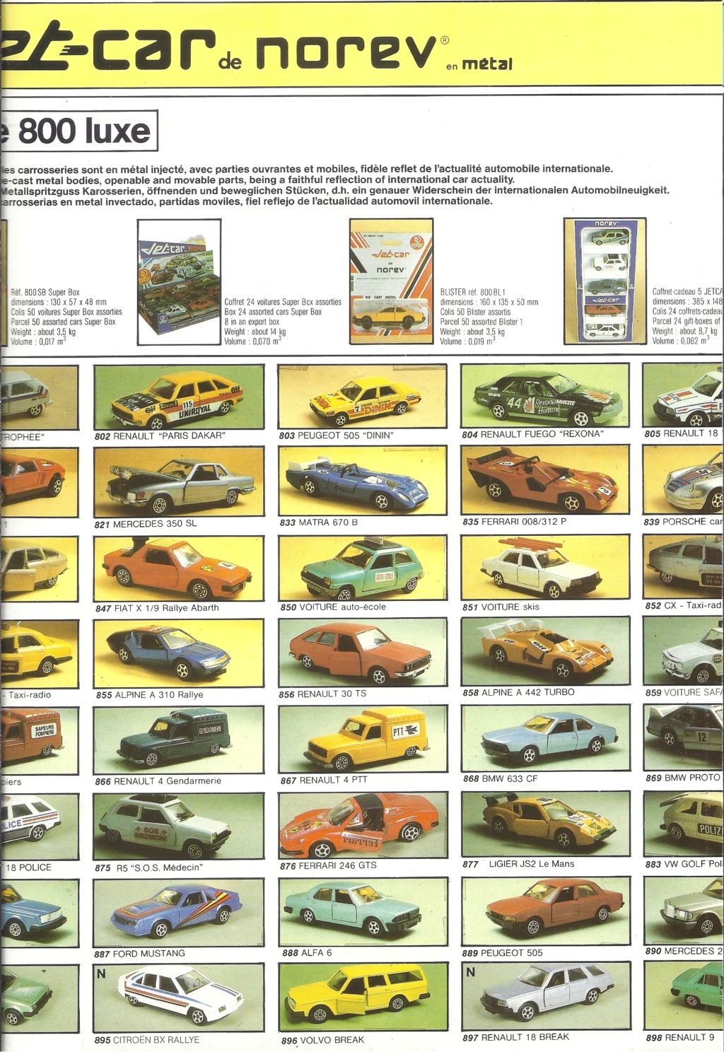 [NOREV 1984] Catalogue JET CAR 1984 Nore1254