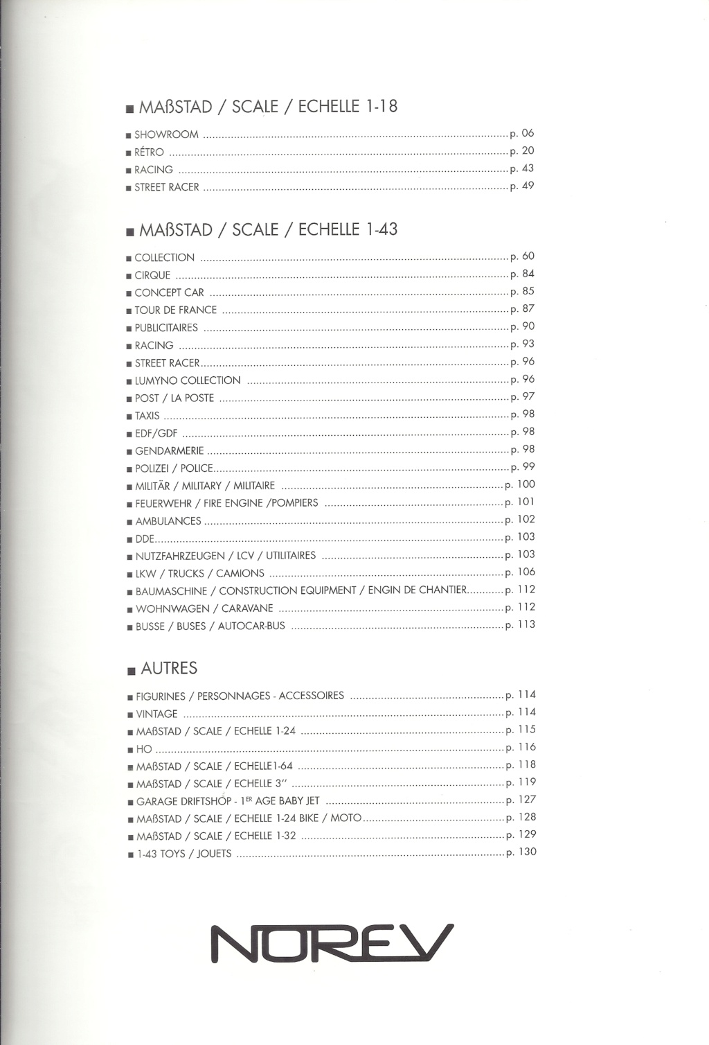 [NOREV 2008] Catalogue 2ème semestre 2008 Norev263