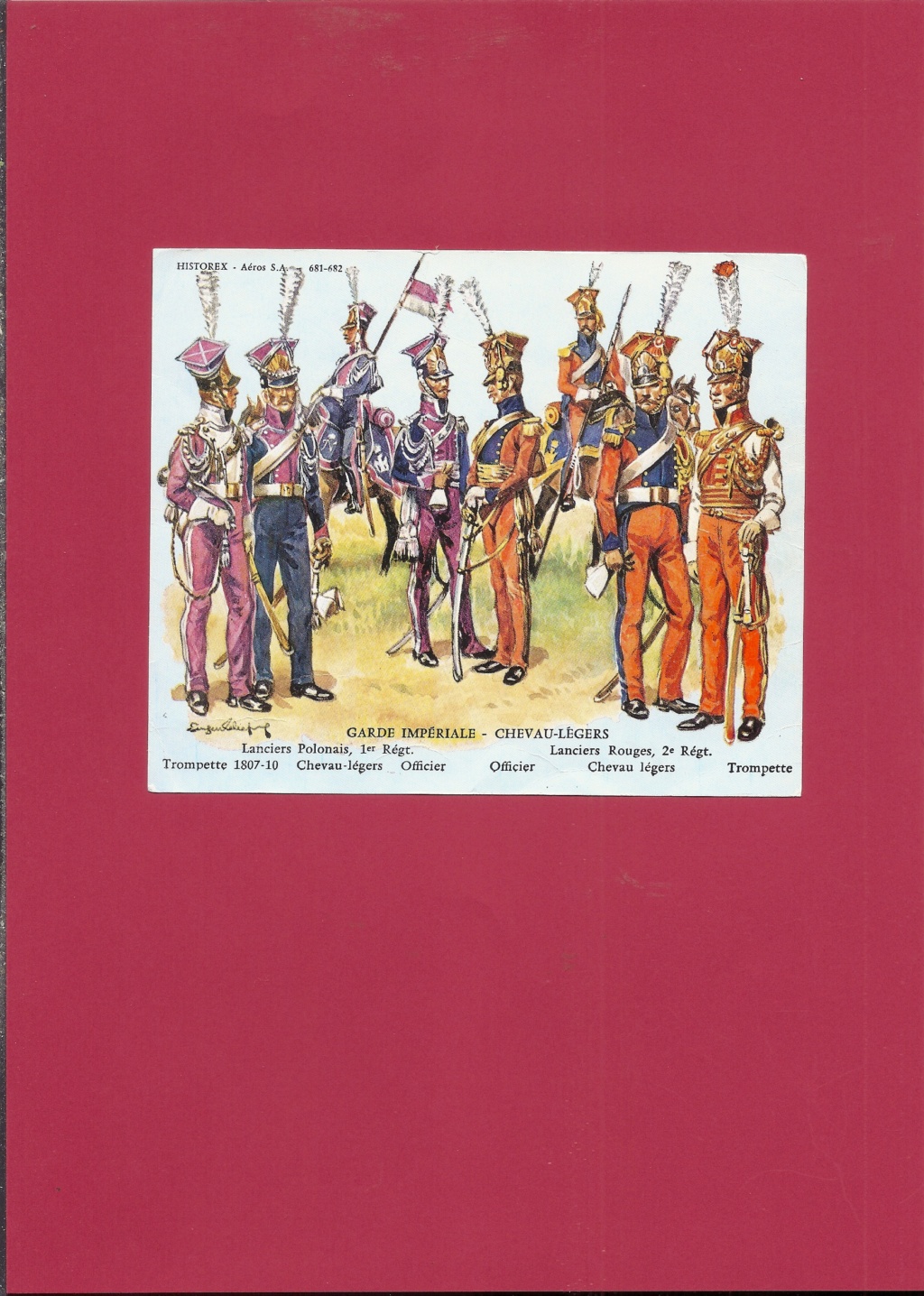 [HISTOREX] 1er Régiment de Chevau-légers Lanciers polonais de la Garde Impériale 1807 - 1814 Officier 1/30ème  Réf 681 Numzo589