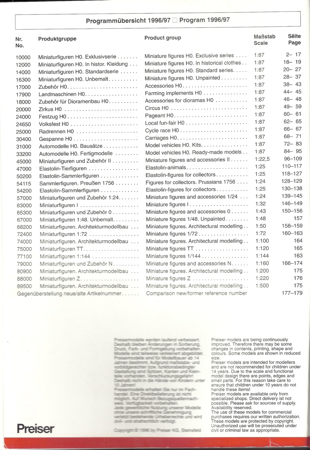 preiser - [PREISER 1996] Catalogue K22 1996 Preis889