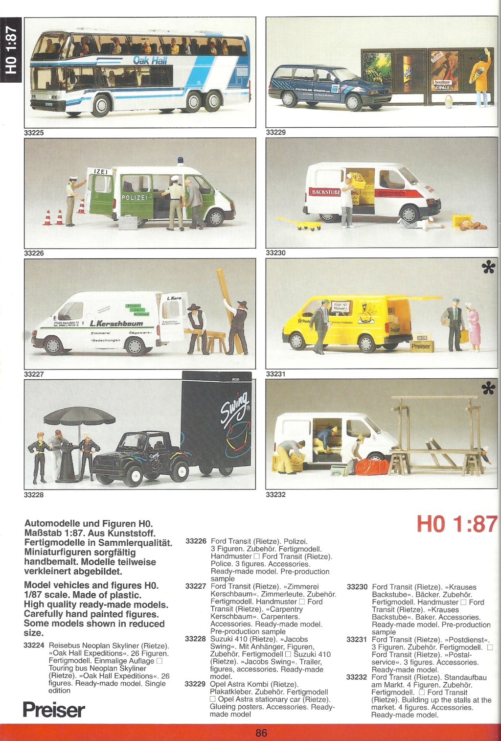 preiser - [PREISER 1996] Catalogue K22 1996 Preis978