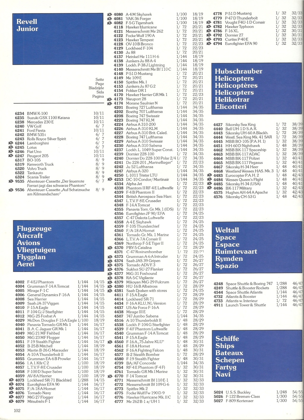 [REVELL 1989] Catalogue 1989 Reve1619