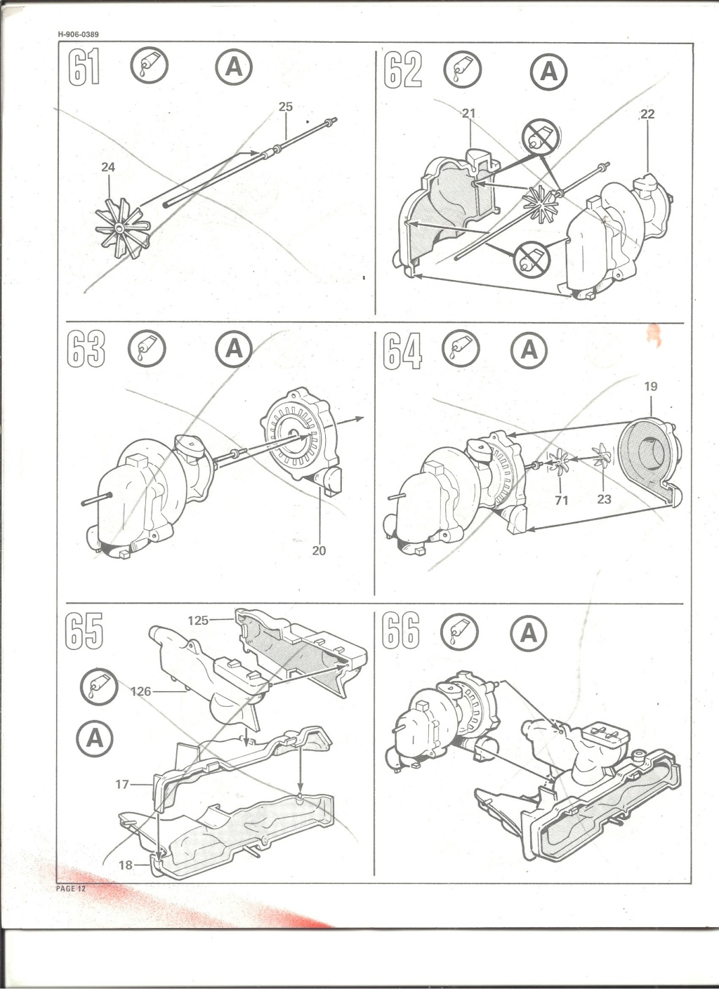 [REVELL] FORD Moteur turbo 2,3 litre 1/3 Réf 906 Notice Reve3014