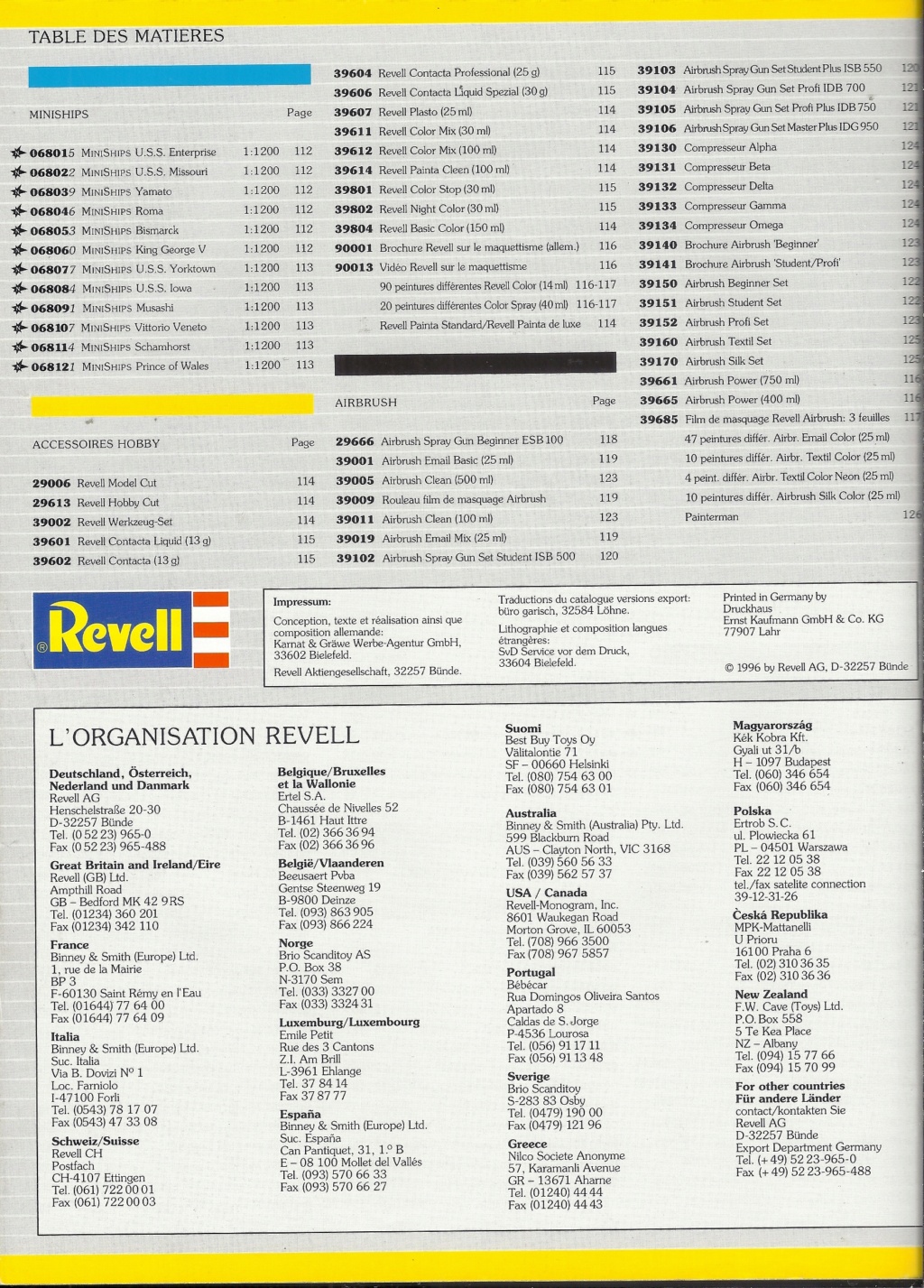 [REVELL 1996] Catalogue 1996  Reve3929