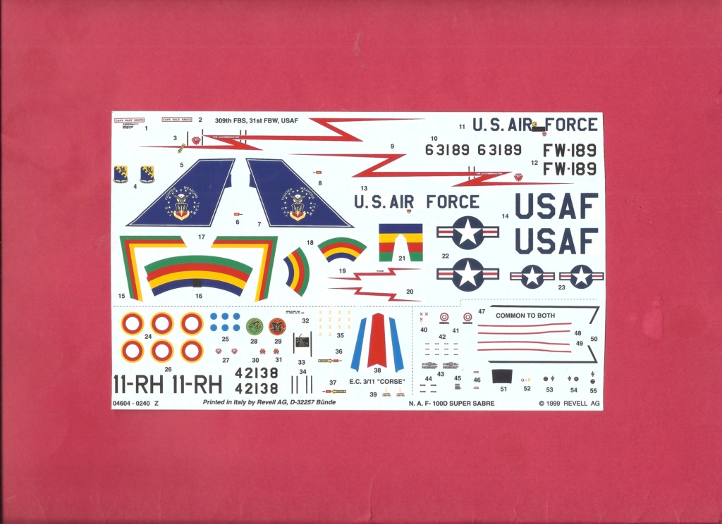 [REVELL] NORTH AMERICAN F 100 D SUPER SABRE 1/72ème  Réf 04604  Revel816