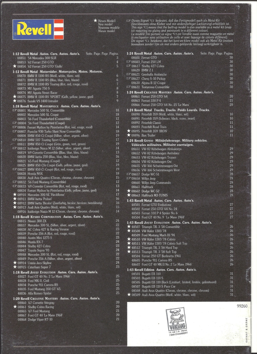 [REVELL 1995] Catalogue METAL miniatures 1995  Revell60