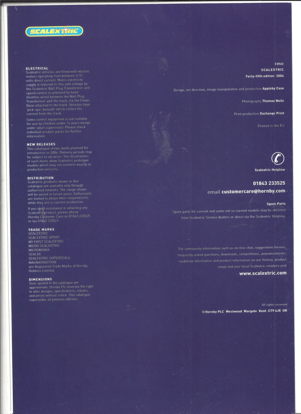 [SCALEXTRIC 2004] Catalogue 2004 45ème édition Scale311