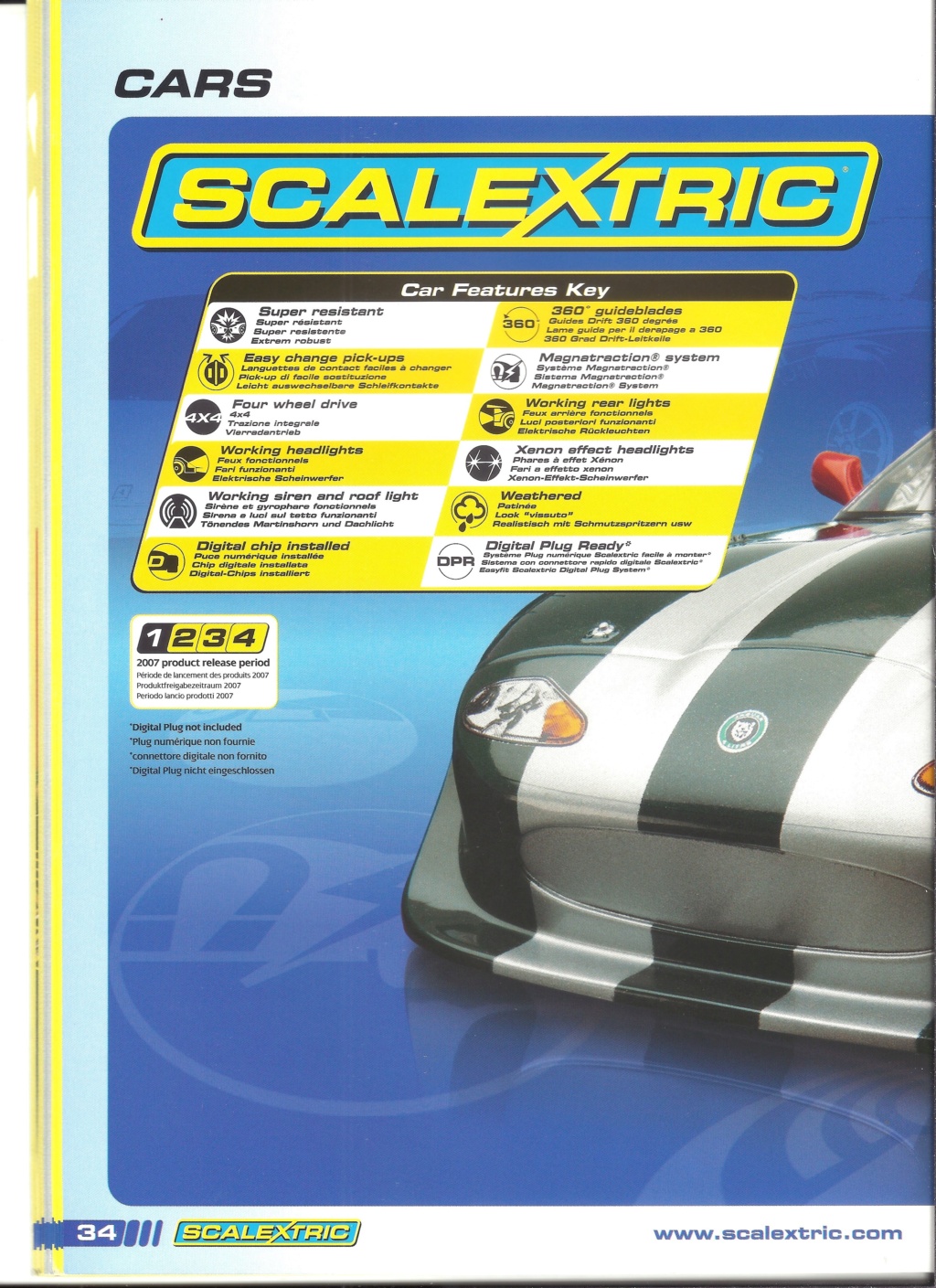 [SCALEXTRIC 2007] Catalogue 2007 48ème édition 50ème anniversaire Scale441