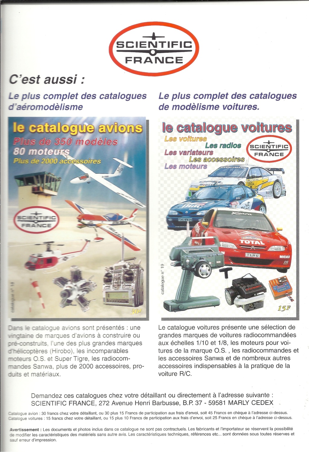 [SCIENTIFIC FRANCE 1998] Catalogue n°21 BATEAUX 1998  Scien181