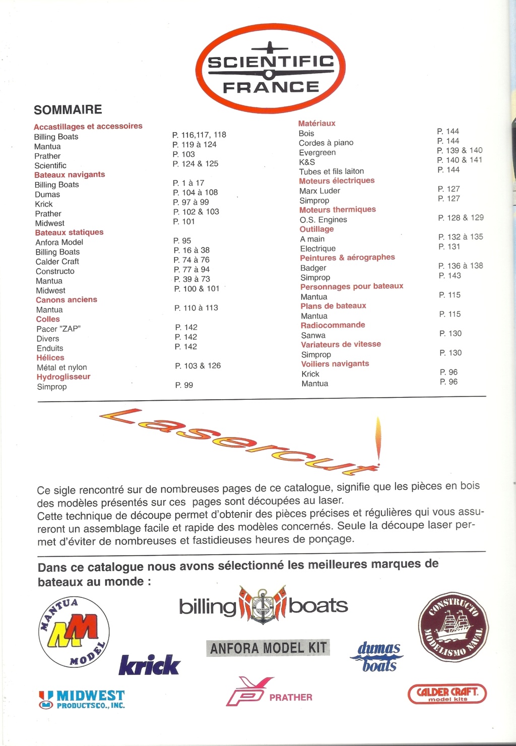 [SCIENTIFIC FRANCE 1998] Catalogue n°21 BATEAUX 1998  Scient34