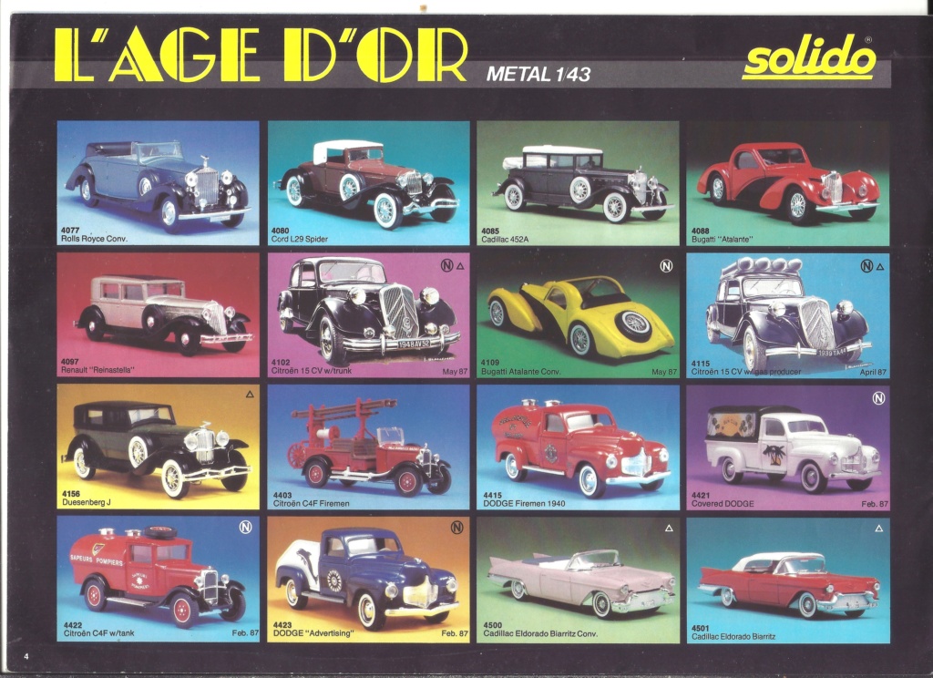 [SOLIDO 1987] Catalogue et tarif revendeur 1987  Solid474