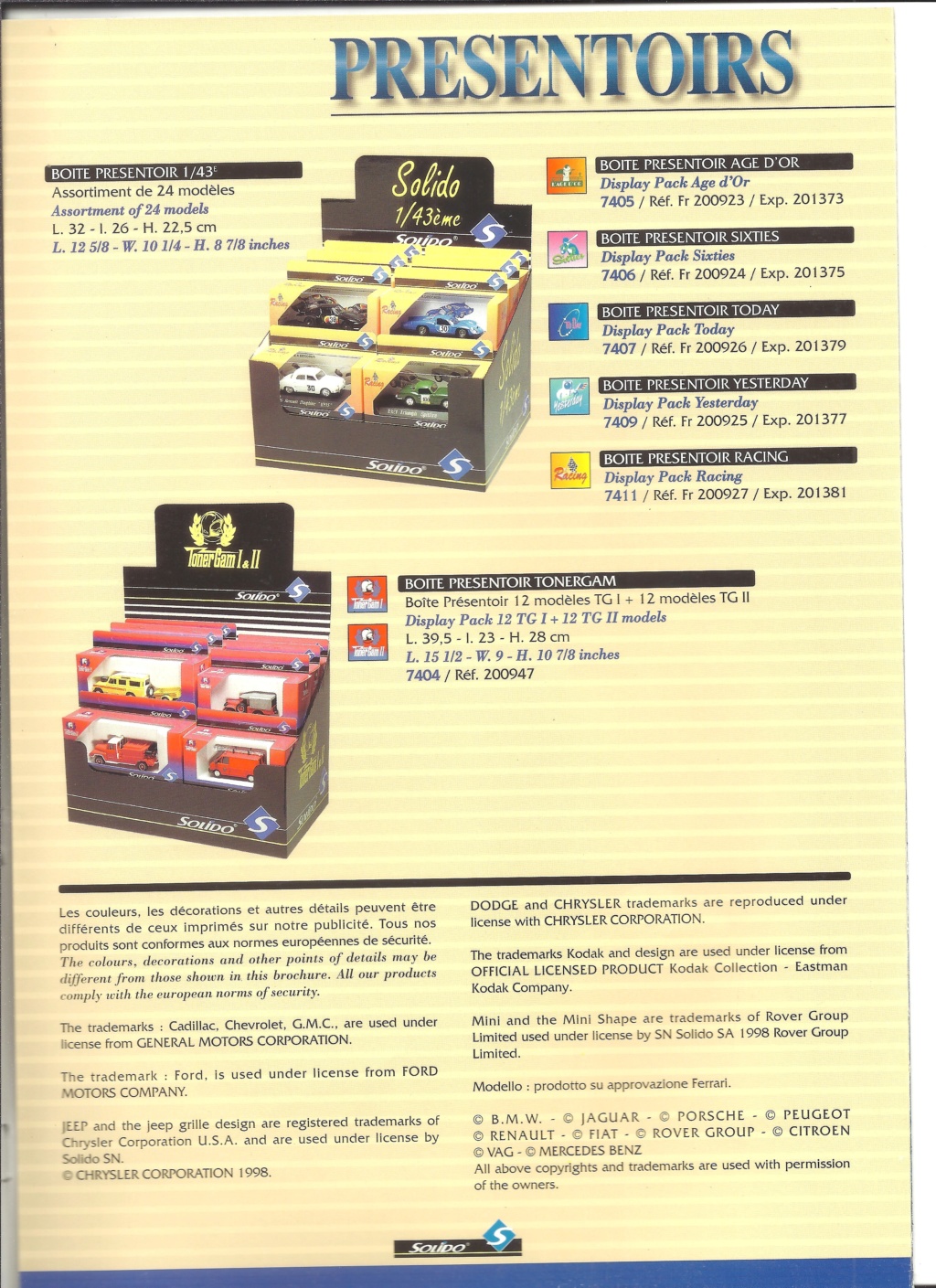 [SOLIDO 1998] SOLIDO Catalogue version standard 1998 Solid946