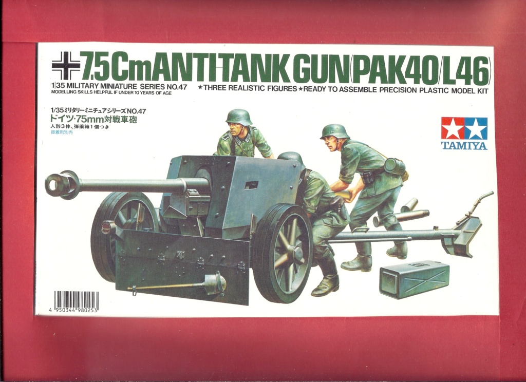 [TAMIYA] Canon anti tank 7,5 PAK 40 L46 1/35ème Réf 35047 Tami2923