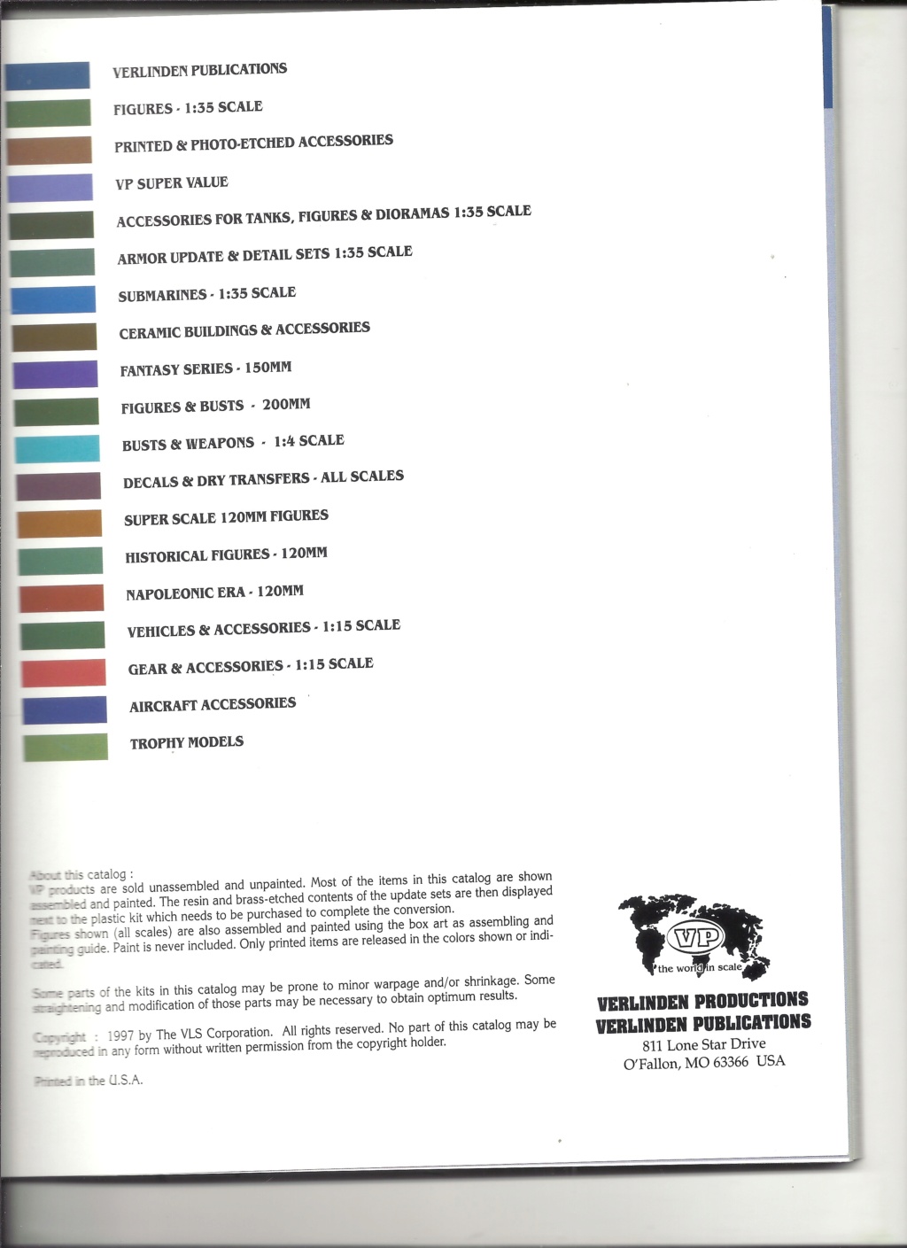 [VERLINDEN 1998] Catalogue 1998 15ème Edition  Verli220