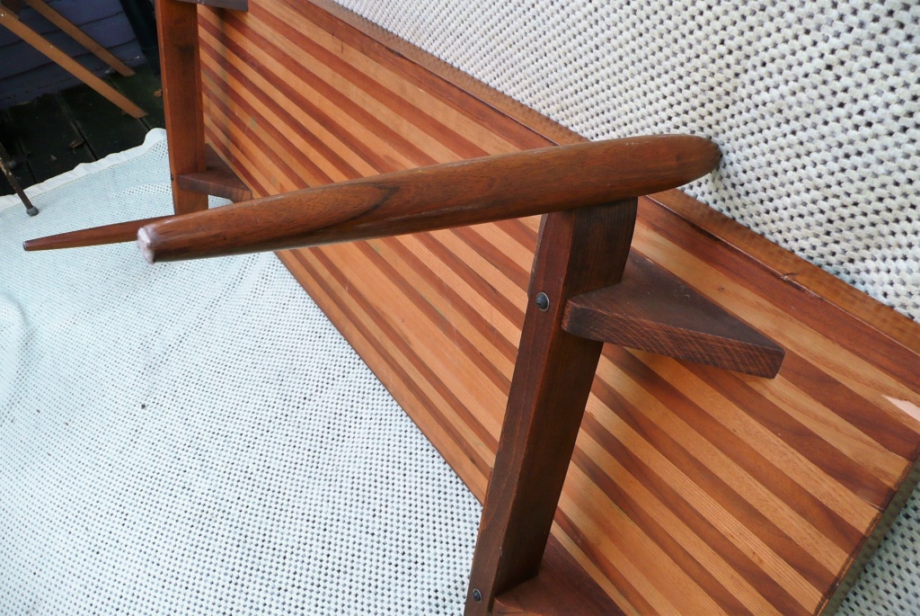 1950s Swedish/Scandanavian Oak & Teak Rectangular Coffee Table - space age  P1280615