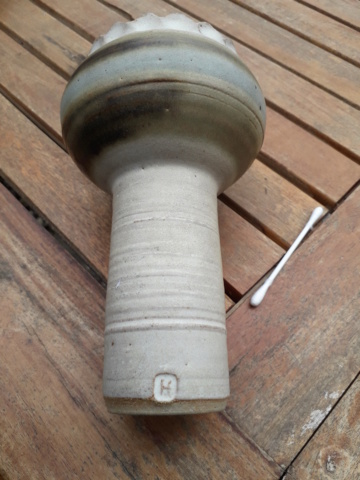 Maker id and function for this - pillar candle holder? - marked H 20200718