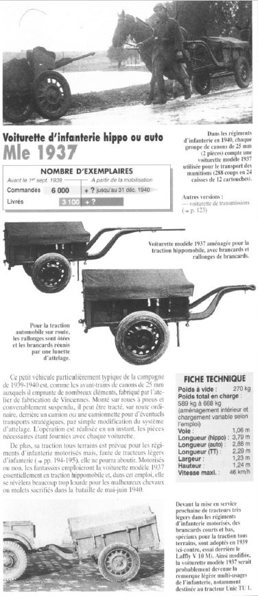 (Alby) remorque hippomobile d'infanterie Mle 1937 adaptable pour être motorisée Captur15