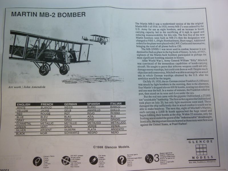 [Glencoe Models] Martin MB-2 Bomber ---- F I N I ---- P1160974