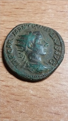 Dupondio de Gordiano III Pío. ROMAE AETERNAE - S C. Roma sedente a izq. Roma. Gordia11