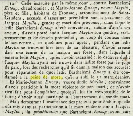 Exécutions en Haute-Garonne Toulou21