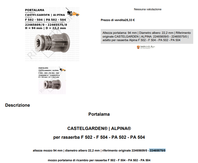 McCulloch MAC 19 BSP - Pagina 2 Mozzo10