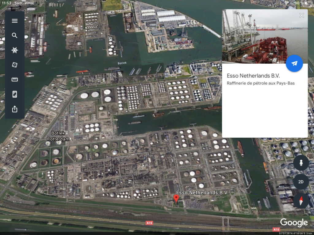 Les littoraux - Rotterdam sur Google earth.  Raffin10