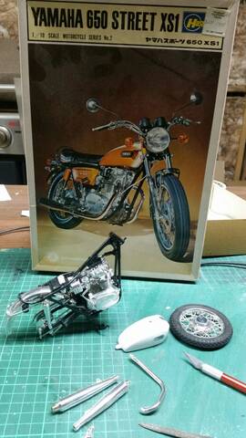 【大特価!!】 Hasegawa 1/10 Yamaha 650 オートバイ・バイク