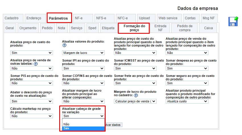 Entrada de Mercadorias por Importação de XML - Atualizar preço de custo de produto Asdfas10