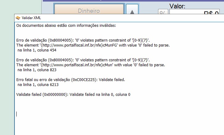NFce "Configuração e utilização do ambiente homologação do PDV" Erro0110