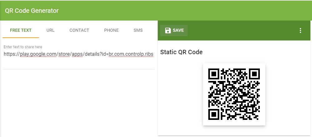 QRcode - Como criar uma imagem QRcode com link para download de aplicativo Passo112