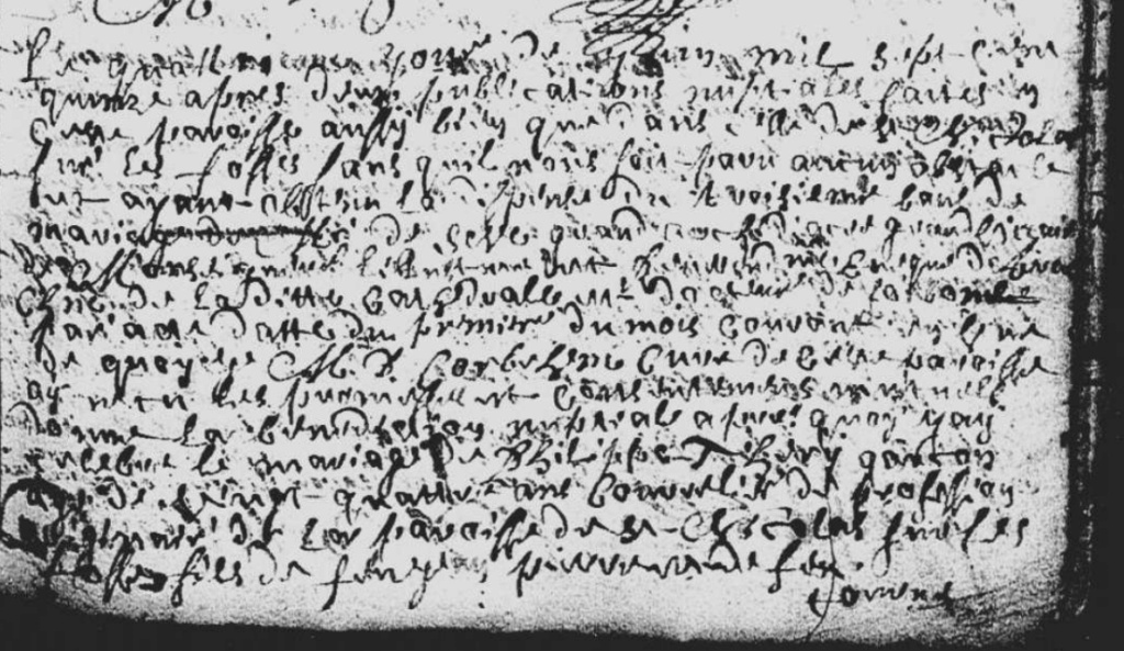 acte de mariage de Philippe Théry et de Marie Françoise Poteux du 4 juin 1715 à Arras Captur22