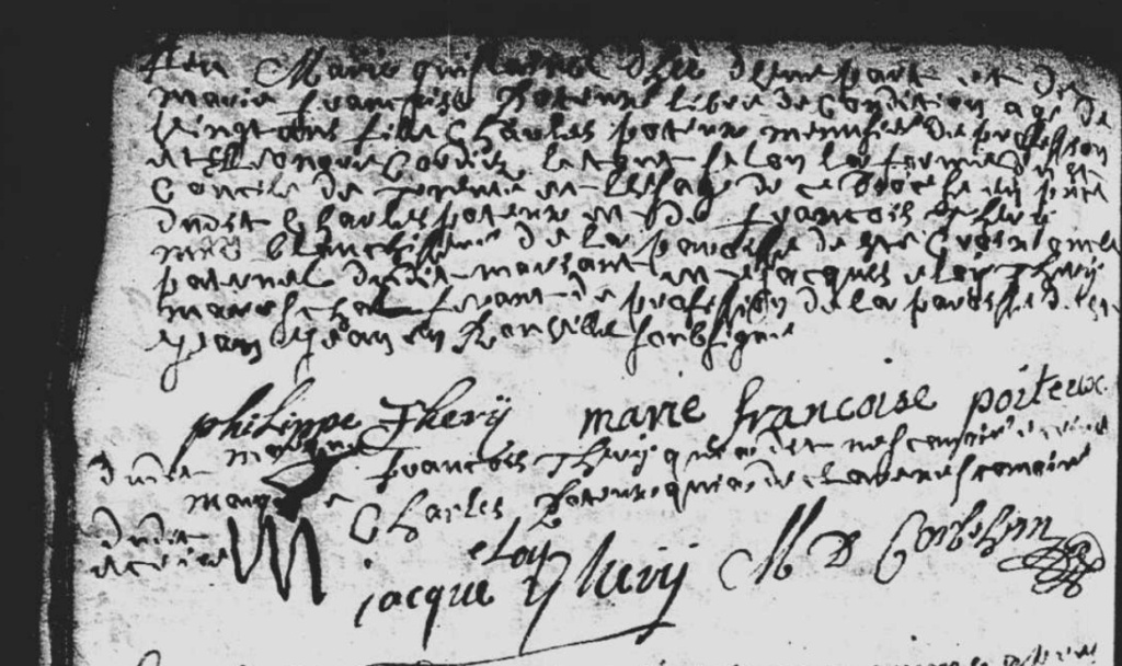 acte de mariage de Philippe Théry et de Marie Françoise Poteux du 4 juin 1715 à Arras Captur23
