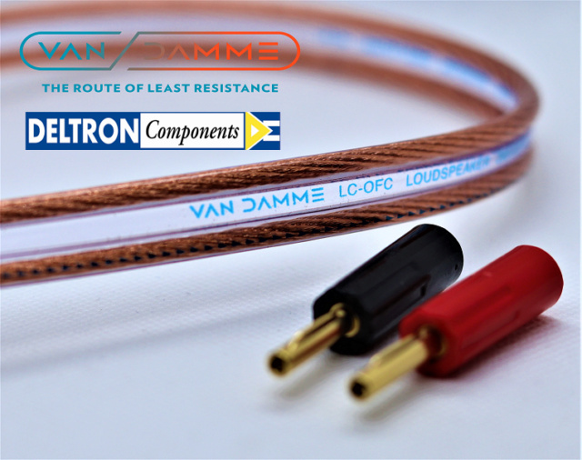 Van Damme Hifi Series Speaker Cable 2.5mm with Deltron Banana plugs