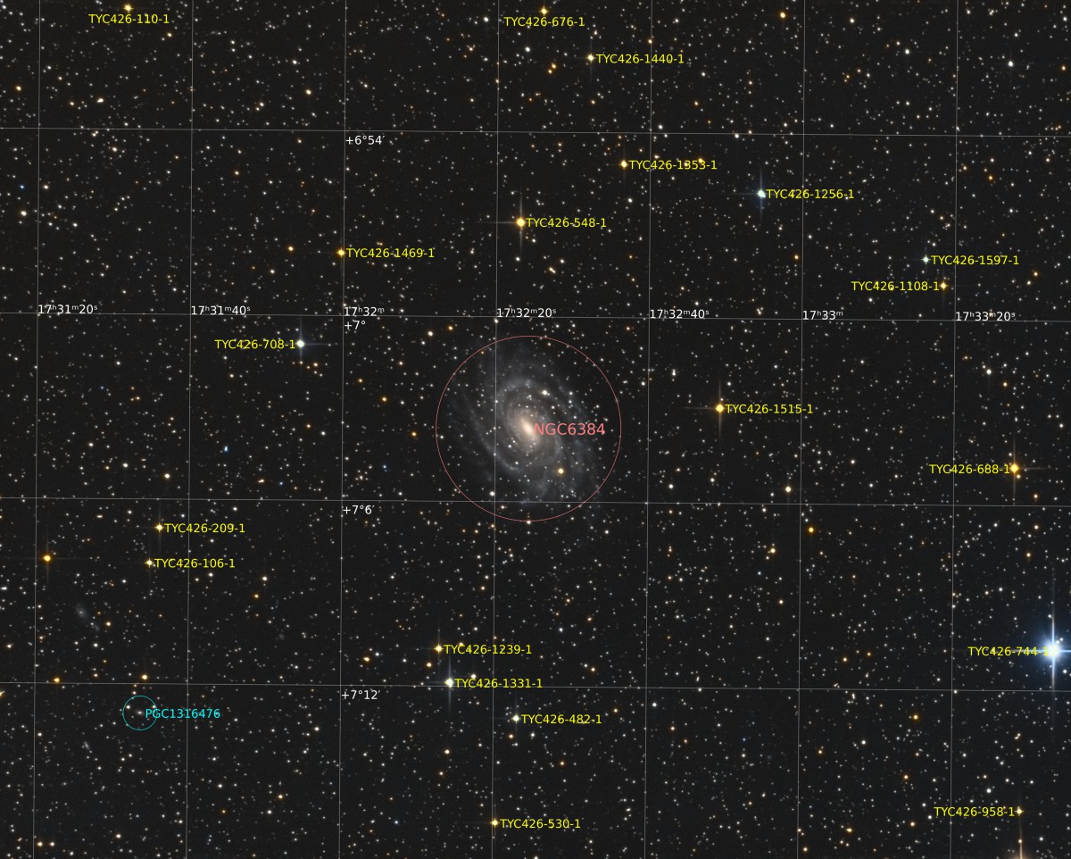 Galaxie dans Ophichius Ngc6384 Ngc63810