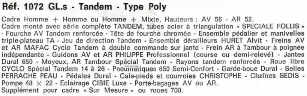Follis tandem-Type Poly (700C) Captur10